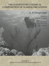 book Memoir II: The Elementary Chemical Composition of Marine Organisms