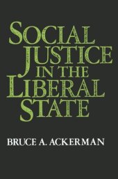 book Social Justice in the Liberal State