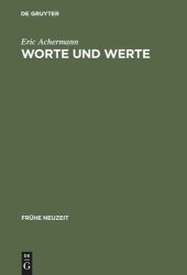 book Worte und Werte: Geld und Sprache bei Gottfried Wilhelm Leibniz, Johann Georg Hamann und Adam Müller