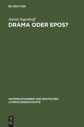 book Drama oder Epos?: Richard Wagners Gattungstheorie des musikalischen Dramas