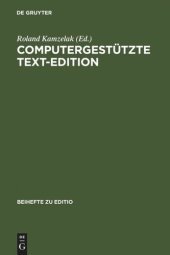 book Computergestützte Text-Edition