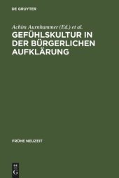 book Gefühlskultur in der bürgerlichen Aufklärung