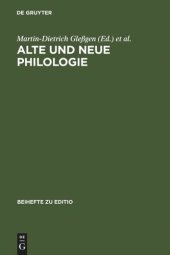 book Alte und neue Philologie