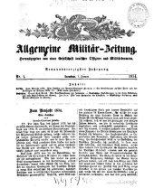 book Allgemeine Militär-Zeitung