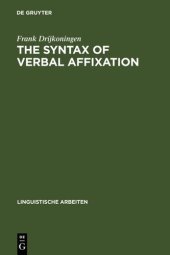 book Syntax of Verbal Affixation (Linguistische Arbeiten)