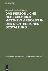 book Das persönliche Menschenbild Matthew Arnolds in der dichterischen Gestaltung