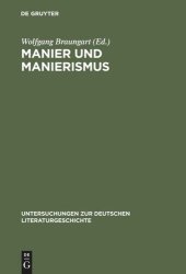 book Manier und Manierismus