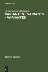 book Varianten - Variants - Variantes