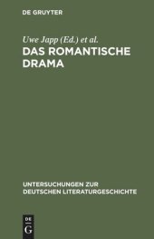 book Das romantische Drama: Produktive Synthese zwischen Tradition und Innovation