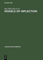 book Models of Inflection (Linguistische Arbeiten)