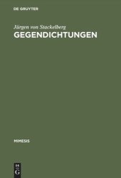 book Gegendichtungen: Fallstudien zum Phänomen der literarischen Replik