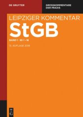 book Strafgesetzbuch. Leipziger Kommentar: Band 1 Einleitung, §§ 1-18