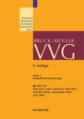 book VVG. Band 4 §§ 100-124 VVG: AHB 2012, D&O, Produkt, Umwelt