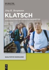 book Klatsch: Zur Sozialform der diskreten Indiskretion