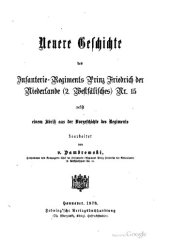 book Neuere Geschichte des Infanterie-Regiments Prinz Friedrich der Niederlande (2. Westfälisches) Nr. 15