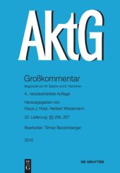 book Aktiengesetz: Lieferung 32 §§ 256, 257