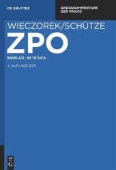 book Zivilprozessordnung und Nebengesetze: Band 2/2 §§ 78-127a