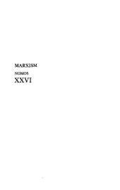 book Marxism: Nomos XXVI