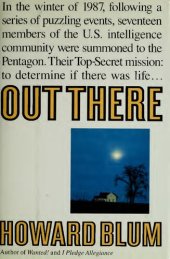 book Out There: The Government's Secret Quest for Extraterrestrials