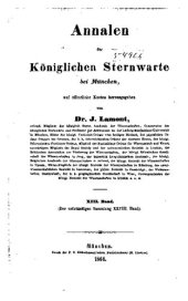 book Annalen der Königlichen Sternwarte bei München