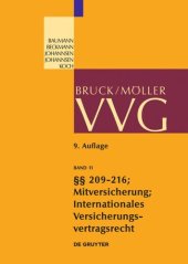 book VVG: Band 11 Schlussvorschriften §§ 209-216