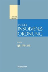 book Insolvenzordnung: Band 6 §§ 174-216