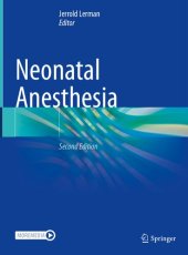 book Neonatal Anesthesia