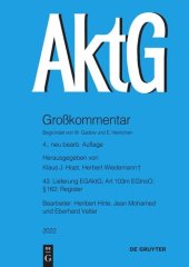 book Aktiengesetz: Lieferung 43 EGAktG; § 162; Art 103m EGInsO