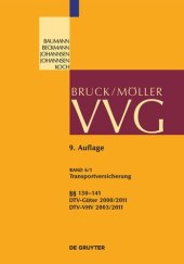 book VVG. Band 6/1 Transportversicherung §§ 130-141: Teilband 1: §§ 130-141; DTV-Güter 2000/2011