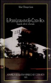 book El poder legislativo en Costa Rica