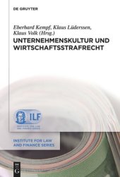 book Unternehmenskultur und Wirtschaftsstrafrecht