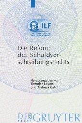 book Die Reform des Schuldverschreibungsrechts