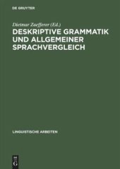 book Deskriptive Grammatik und allgemeiner Sprachvergleich