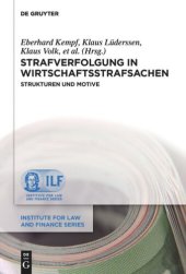 book Strafverfolgung in Wirtschaftsstrafsachen: Strukturen und Motive