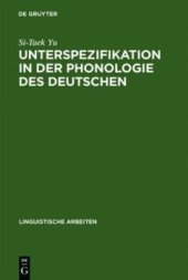 book Unterspezifikation in der Phonologie des Deutschen