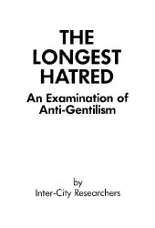 book The Longest Hatred: An Examination of Anti-Gentilism