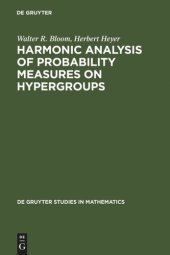 book Harmonic Analysis of Probability Measures on Hypergroups