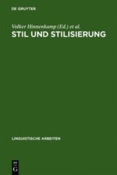 book Stil und Stilisierung: Arbeiten zur interpretativen Soziolinguistik