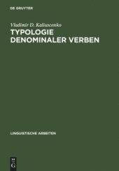 book Typologie denominaler Verben