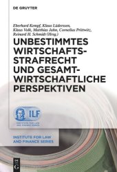 book Unbestimmtes Wirtschaftsstrafrecht und gesamtwirtschaftliche Perspektiven