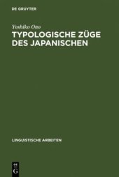 book Typologische Züge des Japanischen