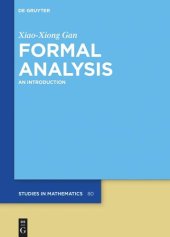 book Formal Analysis: An Introduction