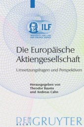 book Die Europäische Aktiengesellschaft: Umsetzungsfragen und Perspektiven