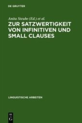 book Zur Satzwertigkeit von Infinitiven und Small Clauses