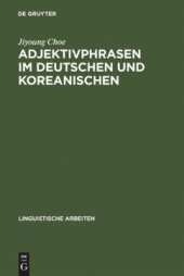 book Adjektivphrasen im Deutschen und Koreanischen