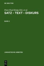 book Satz – Text – Diskurs: Band 2