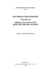 book Documents from Berenike. Volume III. Greek ostraka from the 2009-2013 seasons