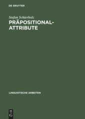 book Präpositionalattribute: Syntaktische und semantische Analysen