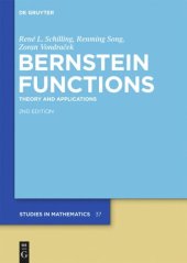 book Bernstein Functions: Theory and Applications