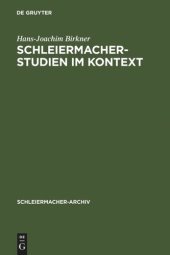 book Schleiermacher-Studien im Kontext